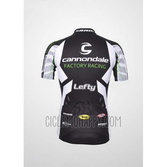 Cannondale Cycling Jersey Bib Short 2012 Men Short Sleeve Black and White